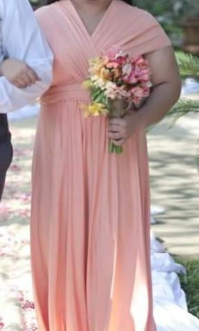 infinity dress light peach