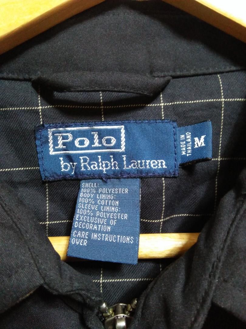 Ralph Lauren POLO by Ralph Lauren Check Pattern Harrington Jacket Swing Top Men's XL /evb009230