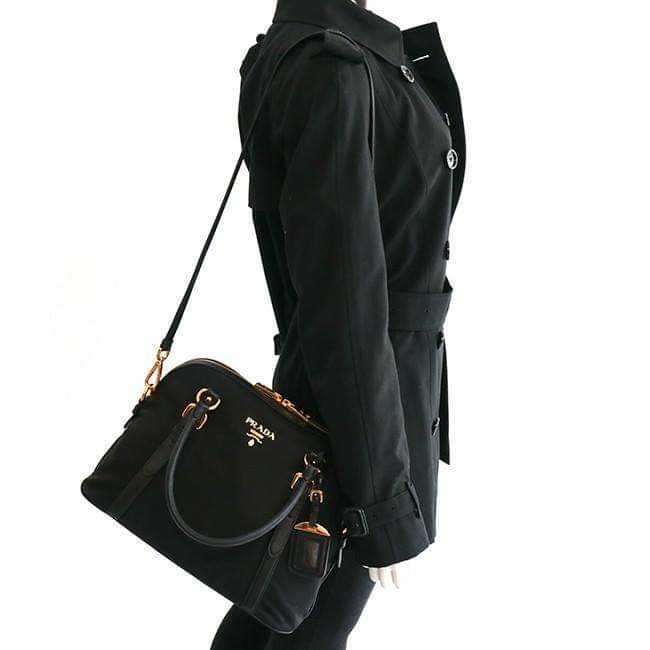 Prada Handbag 1BB013 aftersun Black