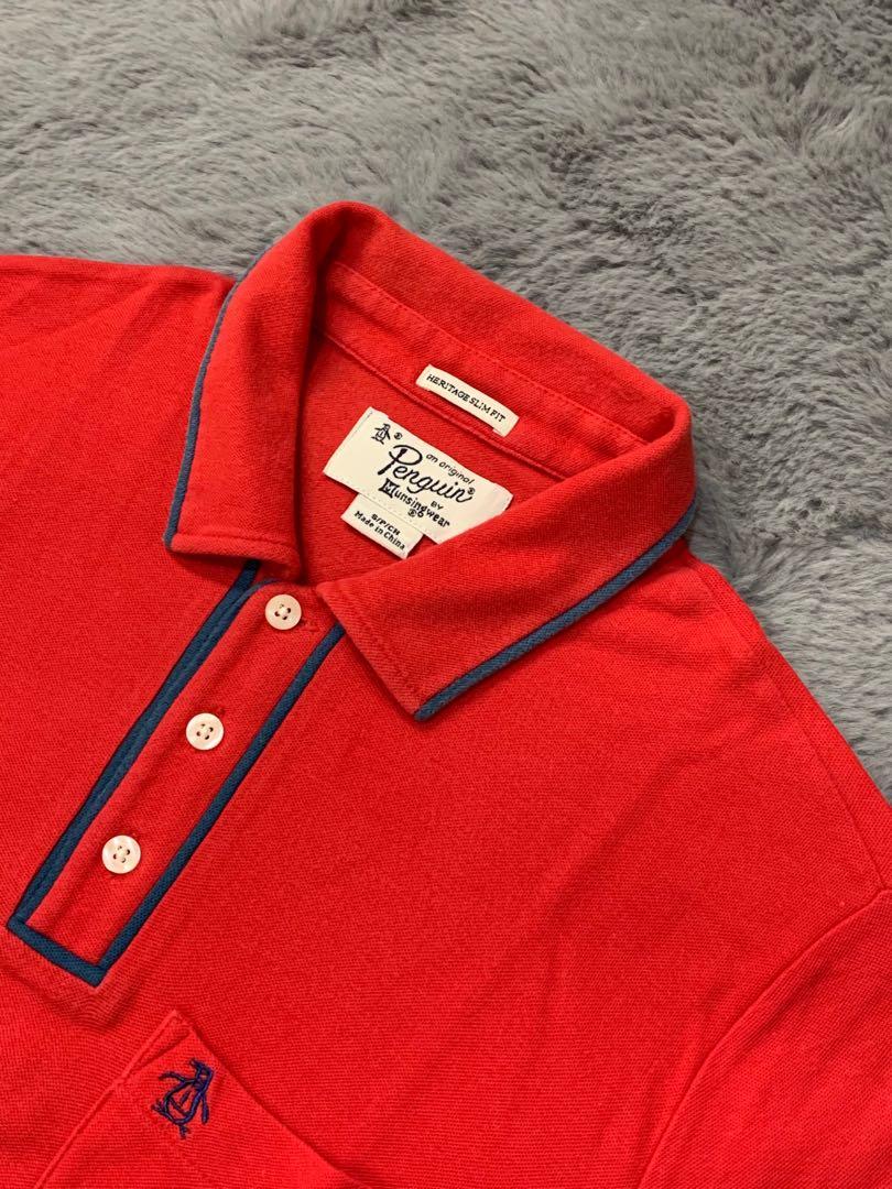 Penguin polo shirt red deals