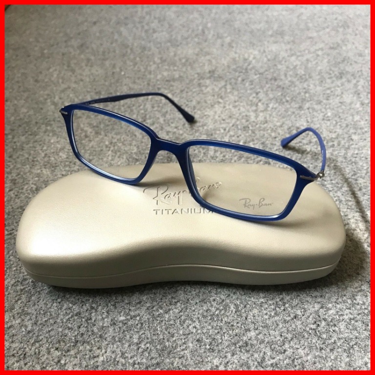 Ray Ban Optics Titanium LightRay Blue UNISEX Eyeglasses, Women's Fashion,  Watches & Accessories, Sunglasses & Eyewear on Carousell