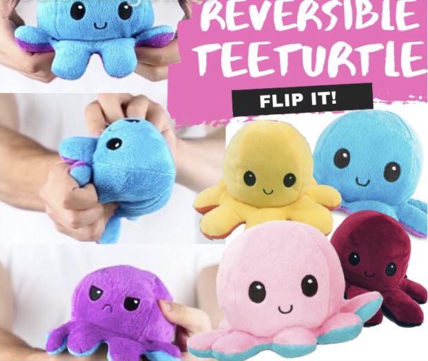 Reversible Octopus Plush Toys Games Stuffed Toys On Carousell
