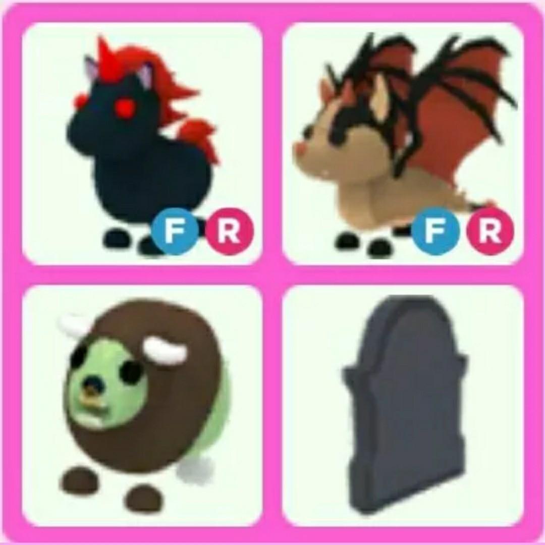 Roblox Adopt Me Halloween Pets Bundle Toys Games Video Gaming In Game Products On Carousell - roblox adopt me bat dragon toy