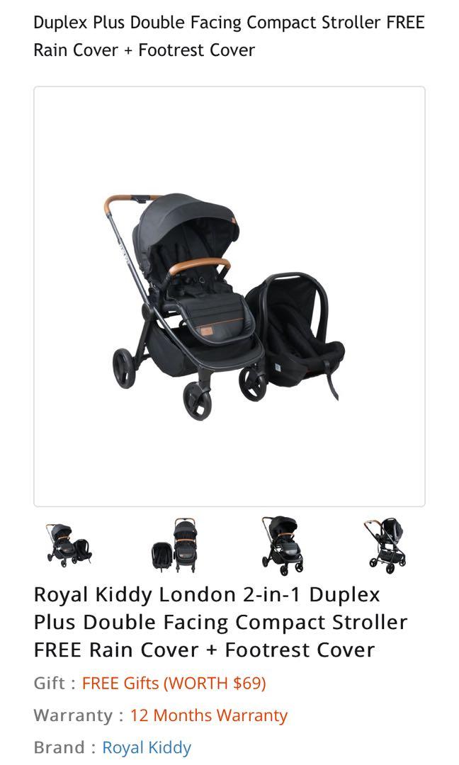 royal kiddy duplex stroller