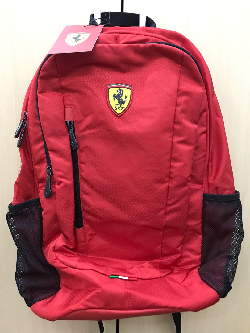 ferrari backpack black