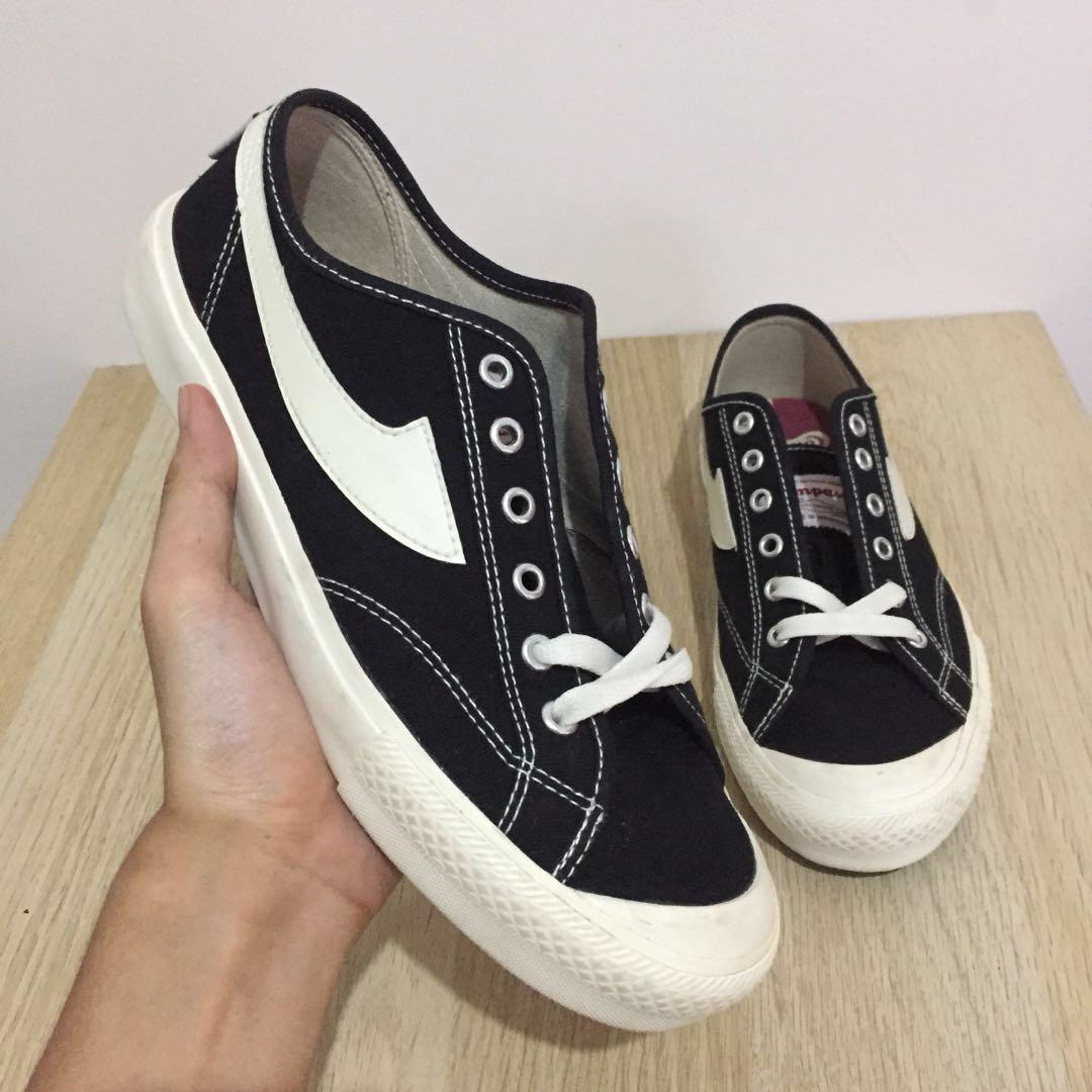 Sepatu Compass Gazelle Low Black N White Fesyen Pria Sepatu Sneakers Di Carousell