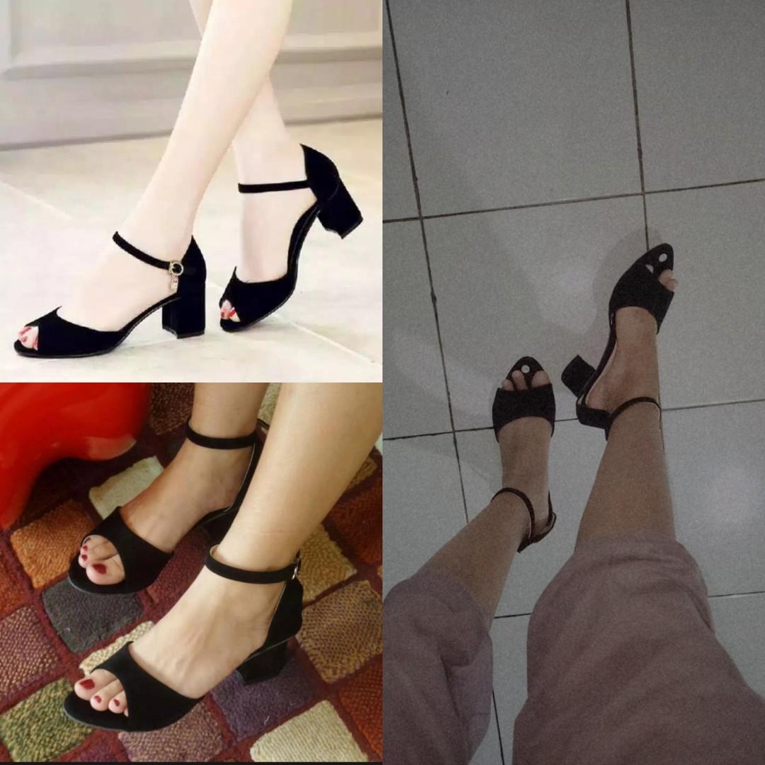Sepatu Hak Tahu Heels Ardelia Fesyen Wanita Sepatu Di Carousell