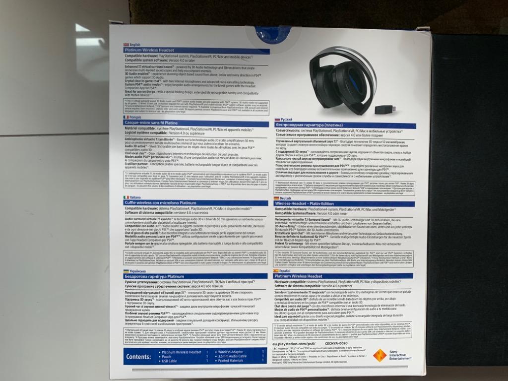Sony platinum wireless headset pc best sale