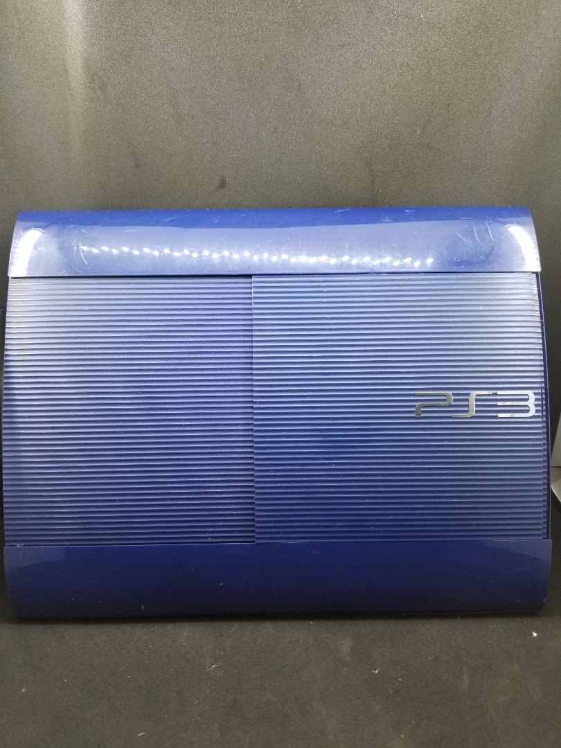 Sony PS3 super slim blue in box 500gb, Video Gaming, Video Game Consoles,  PlayStation on Carousell