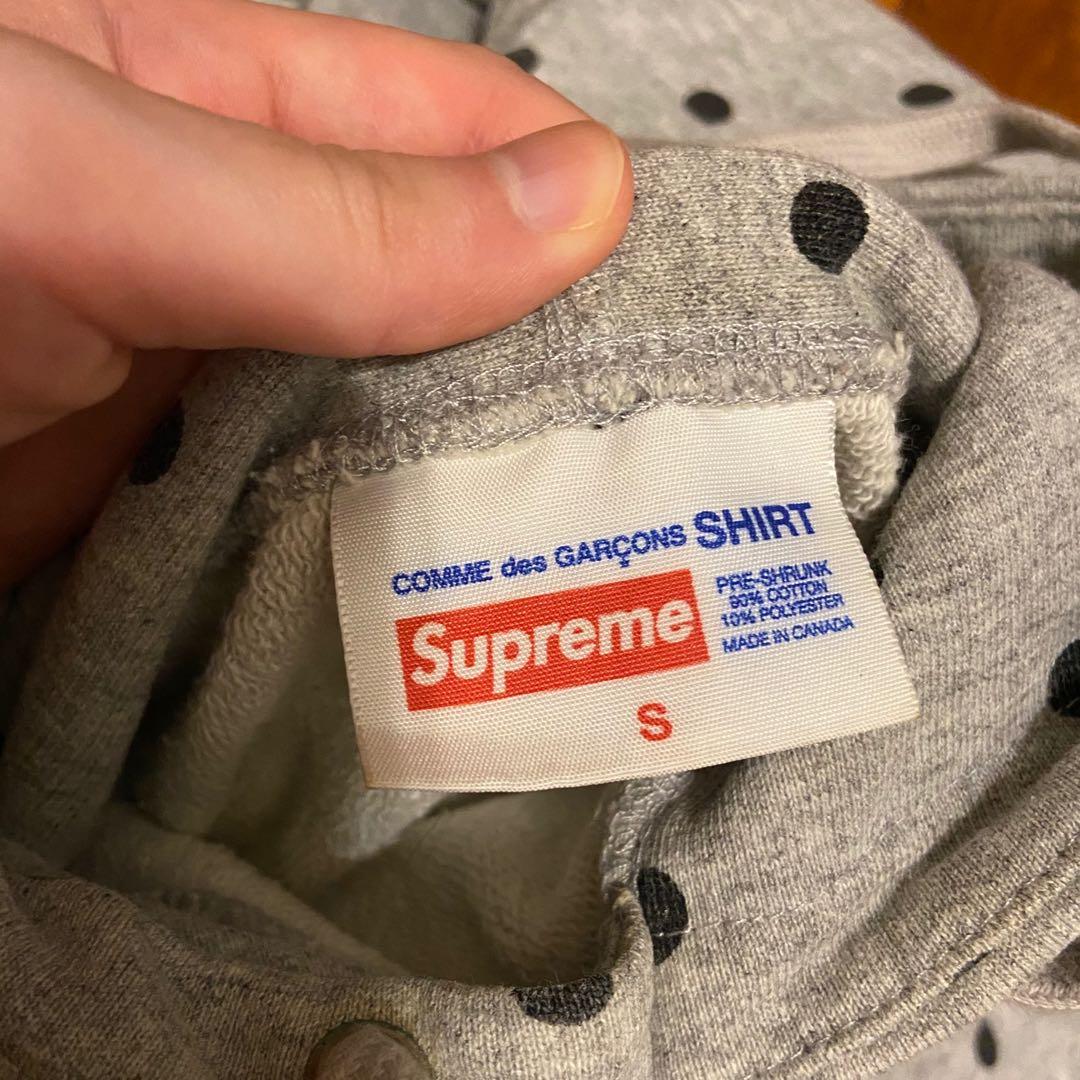 Supreme cdg polka dot hoodie legit check online