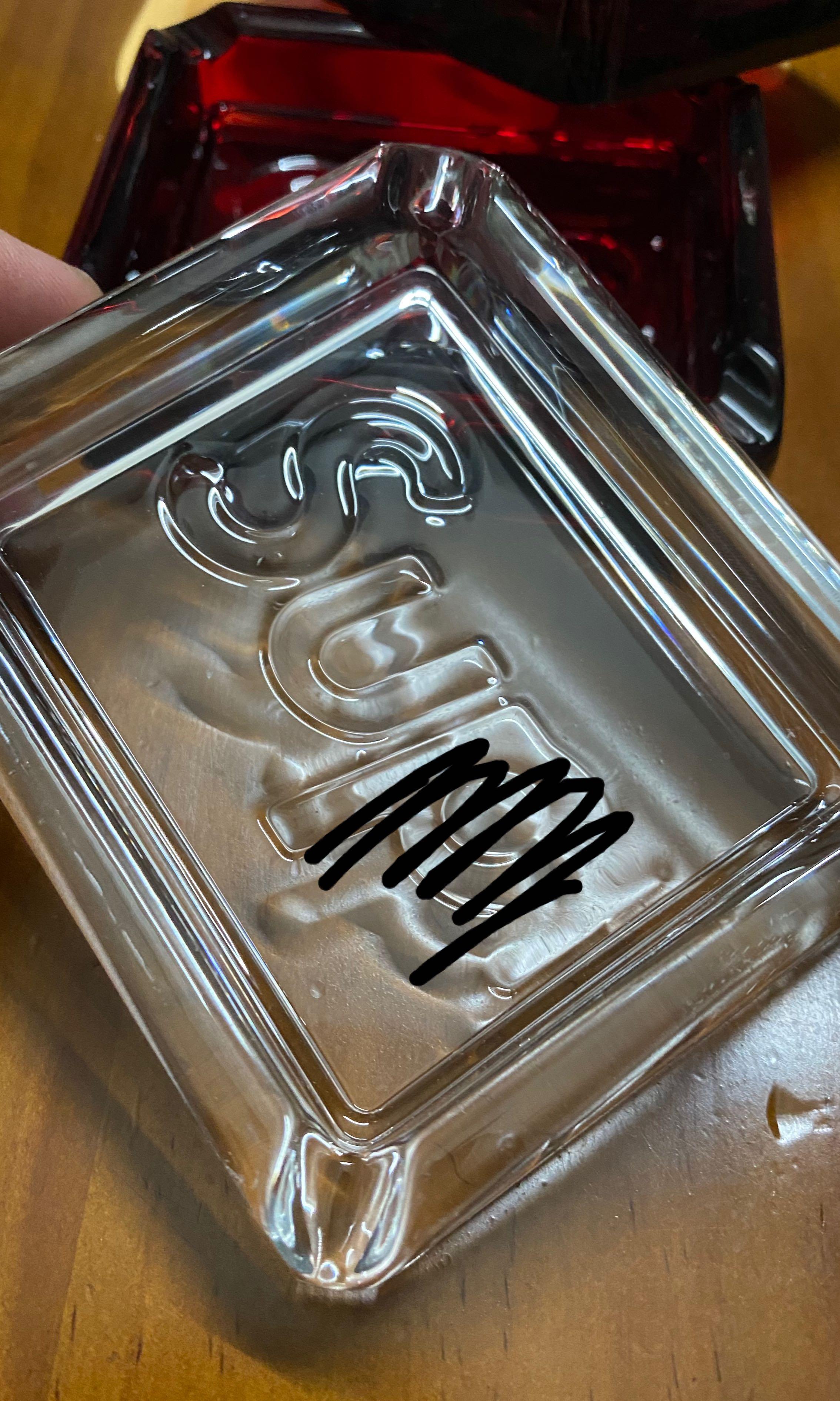 Supreme Debossed Glass Ashtray HKAAA Men s Fashion Bags Belt bags Clutches and Pouches on Carousell