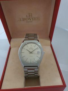 swiss 1970s retro vintage Glycine date Manual wind men's watch with original bracelet!