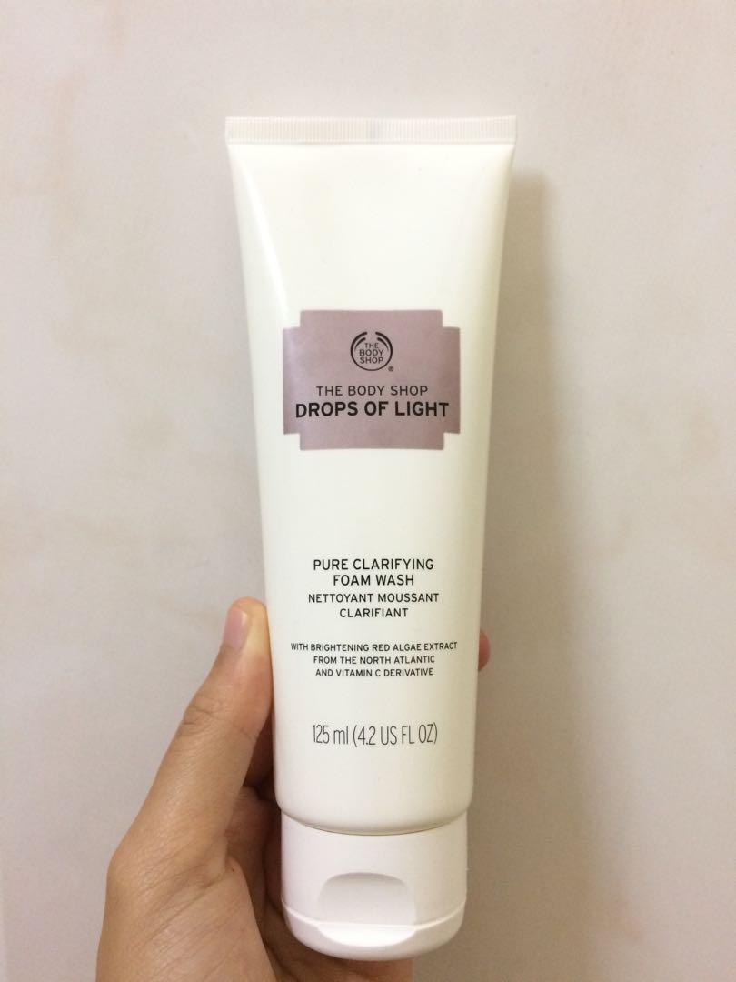 body shop face wash drops of light