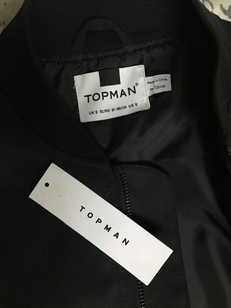 Topman Bomber Jacket, Men's Fashion, Tops & Sets, Hoodies on Carousell