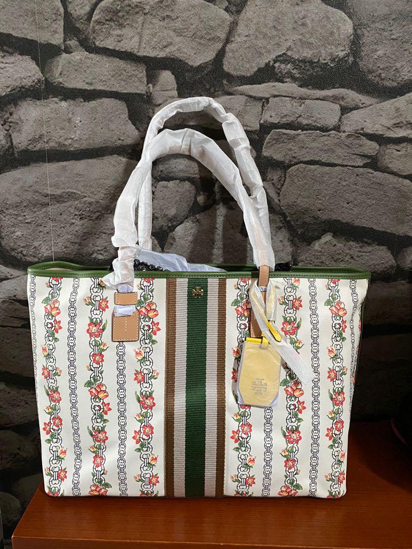 Tory burch gemini sales link floral tote