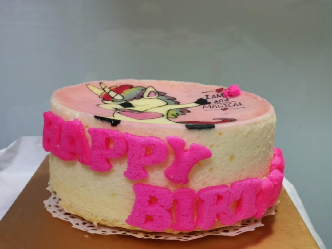 Unicorn Cream Cheese Chiffon 6 Food Drinks Baked Goods On
