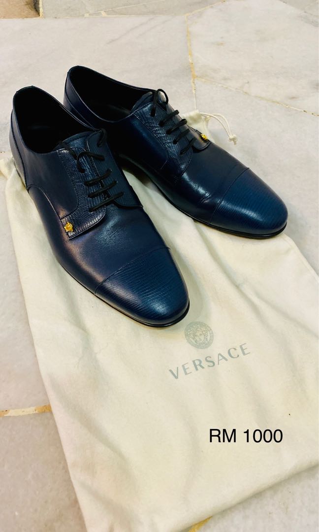 Used Versace leather shoes, Men's Fashion, Footwear, Dress shoes on  Carousell