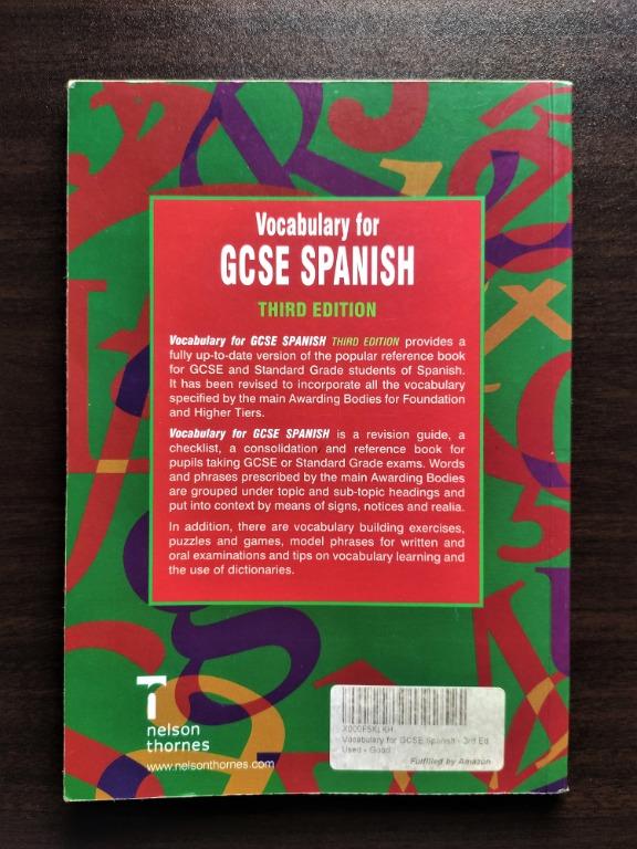 Vocabulary for GCSE Spanish, Hobbies & Toys, Books & Magazines