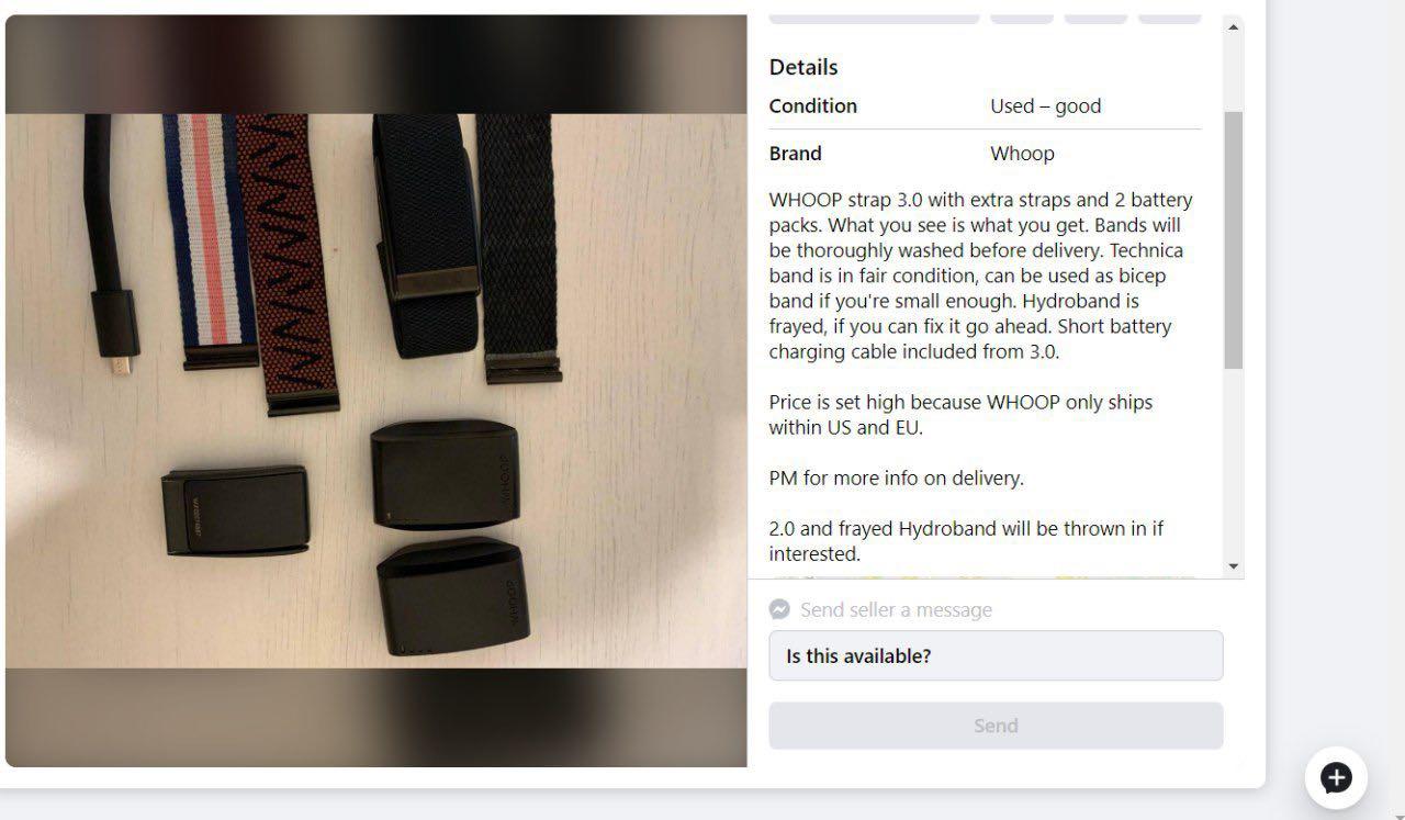 Whoop strap hotsell 3.0 price