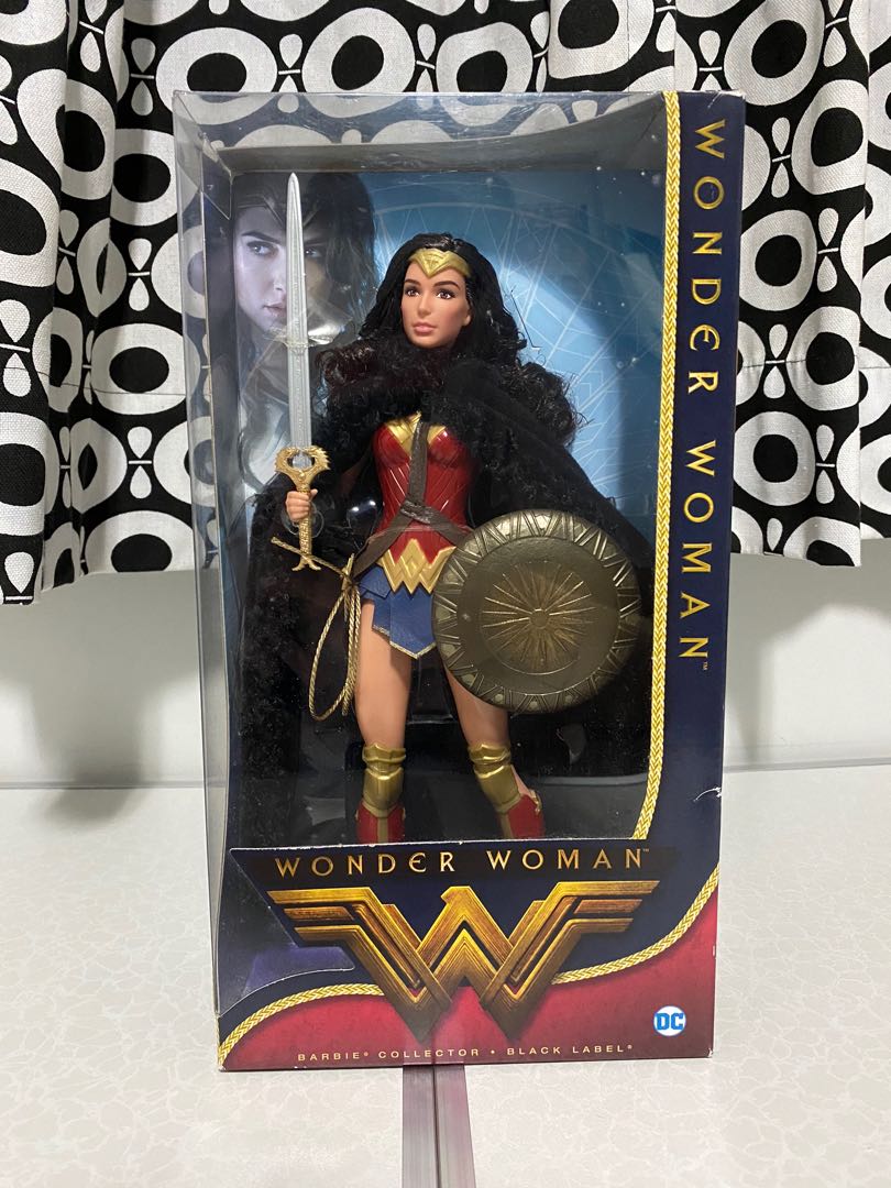 Wonder Woman Black Label Barbie Doll, Hobbies & Toys, Toys ...