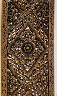 Wooden engraved wall frame