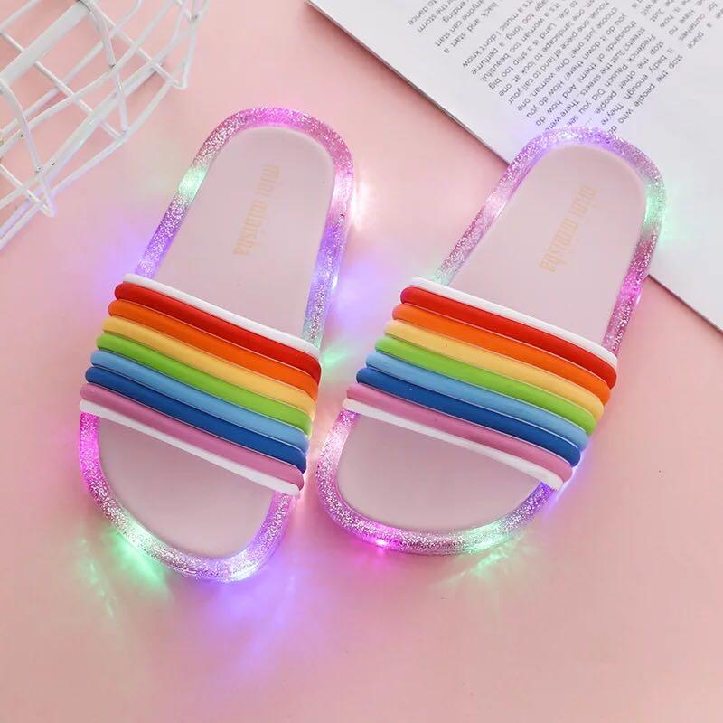rainbow flip flops kids