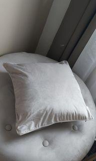 2pcs gray velvet throw pillow case