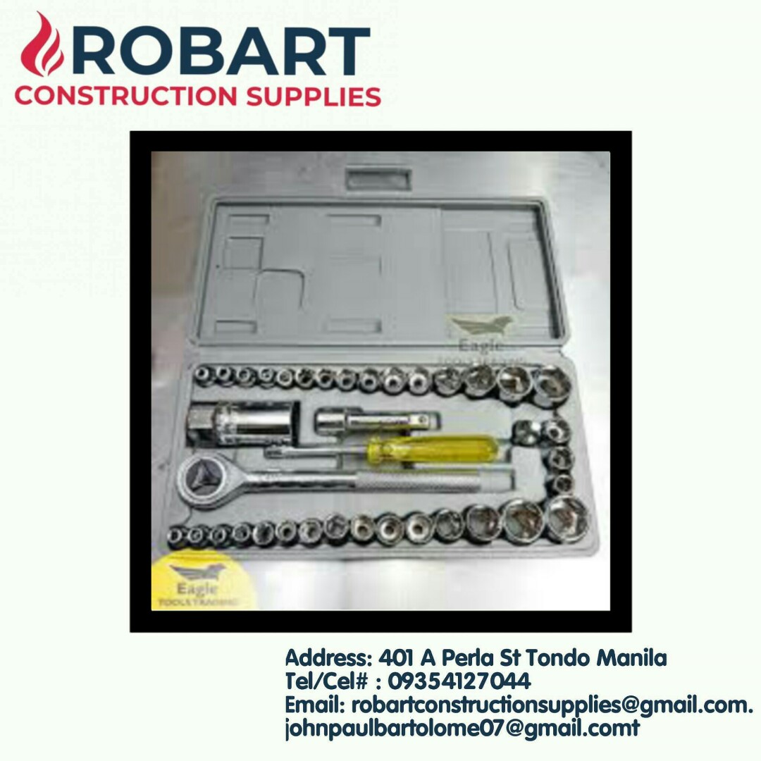 40 Pcs. Socket Wrench Set, Commercial & Industrial, Construction Tools ...