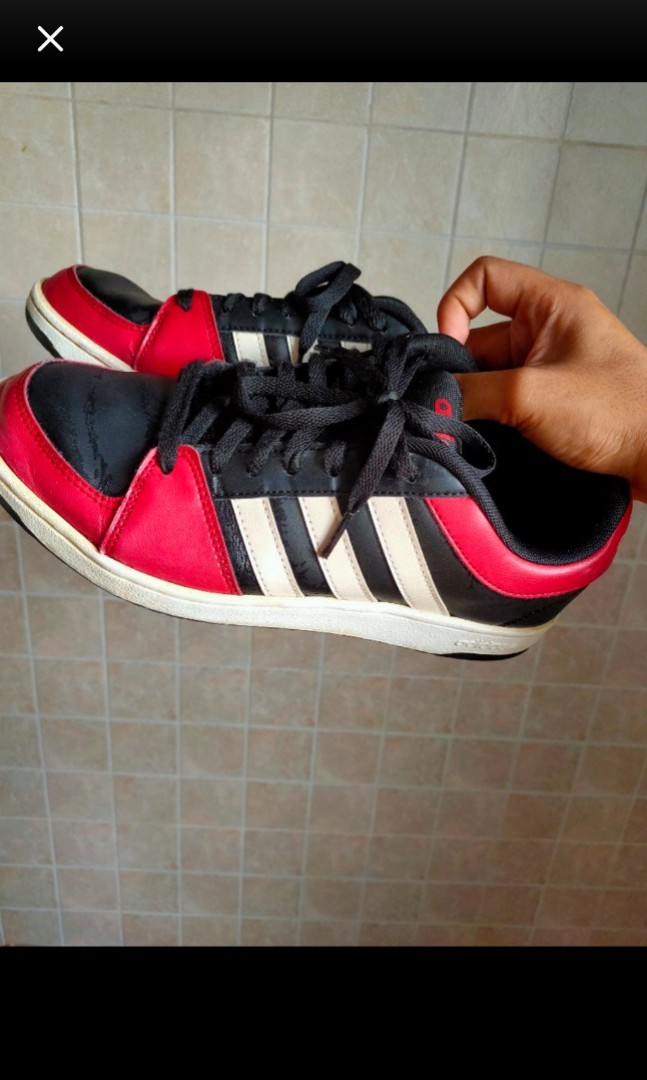 adidas neo shoes red