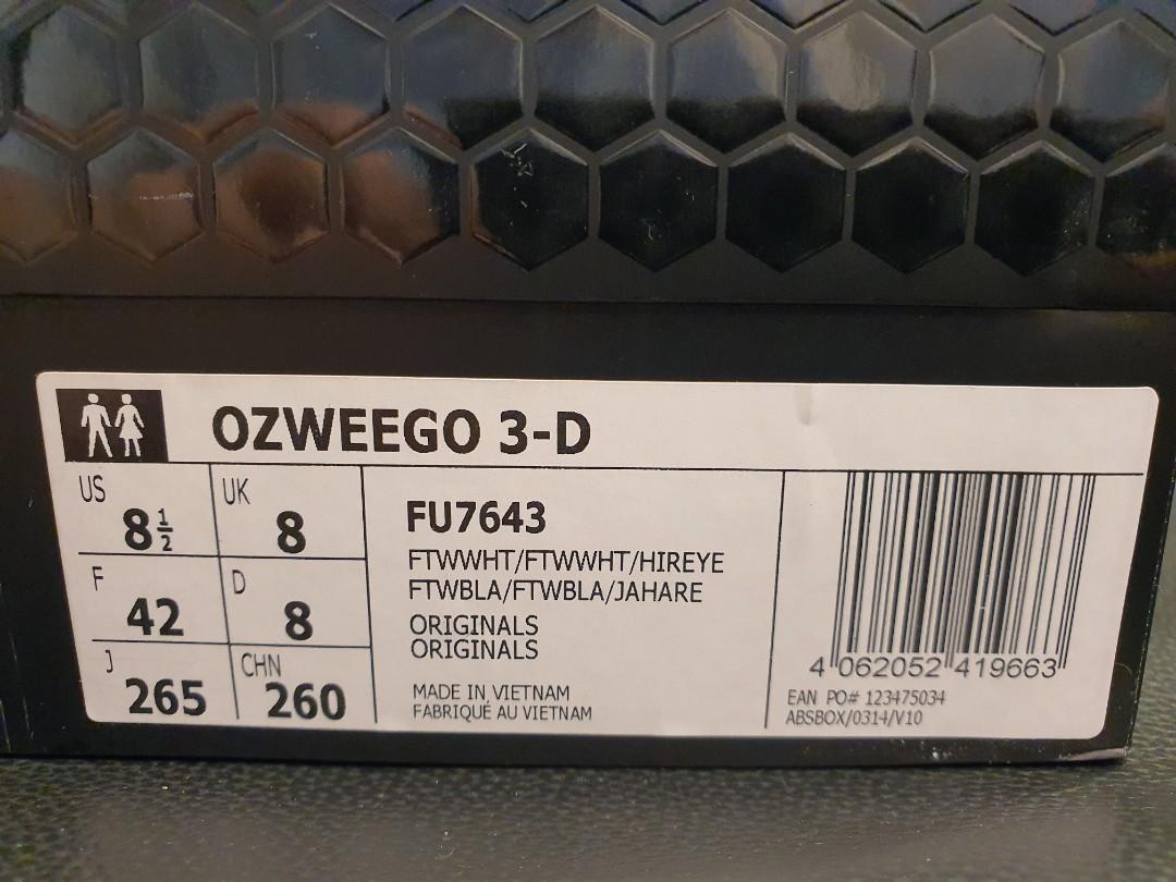 Adidas Ozweego 3-d 3d white RUSH (Category: Sneakers) located in Manila. Submitted by dim101 (Listing ID 1014692093, Image 2). Description: RUSH SALE AVAILABLE IF YOU SEE THIS AD PRICE VERY VERY NEGOTIABLE brand new in box adidas ozweego 3d white size 8.5 fits men size 9 pickup at santolan town plaza san juan only calls only please.
