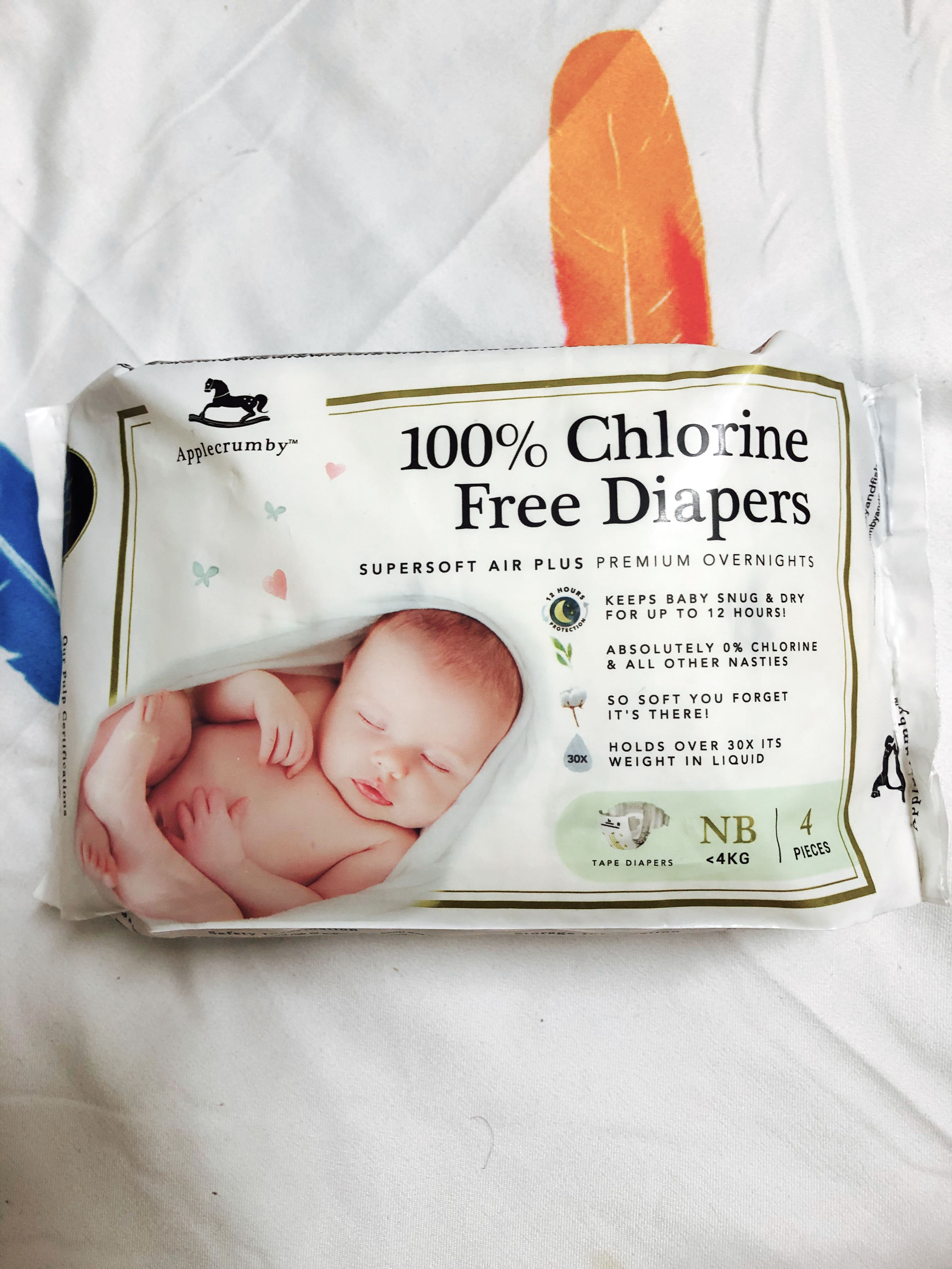 Applecrumby Newborn Diaper Sample