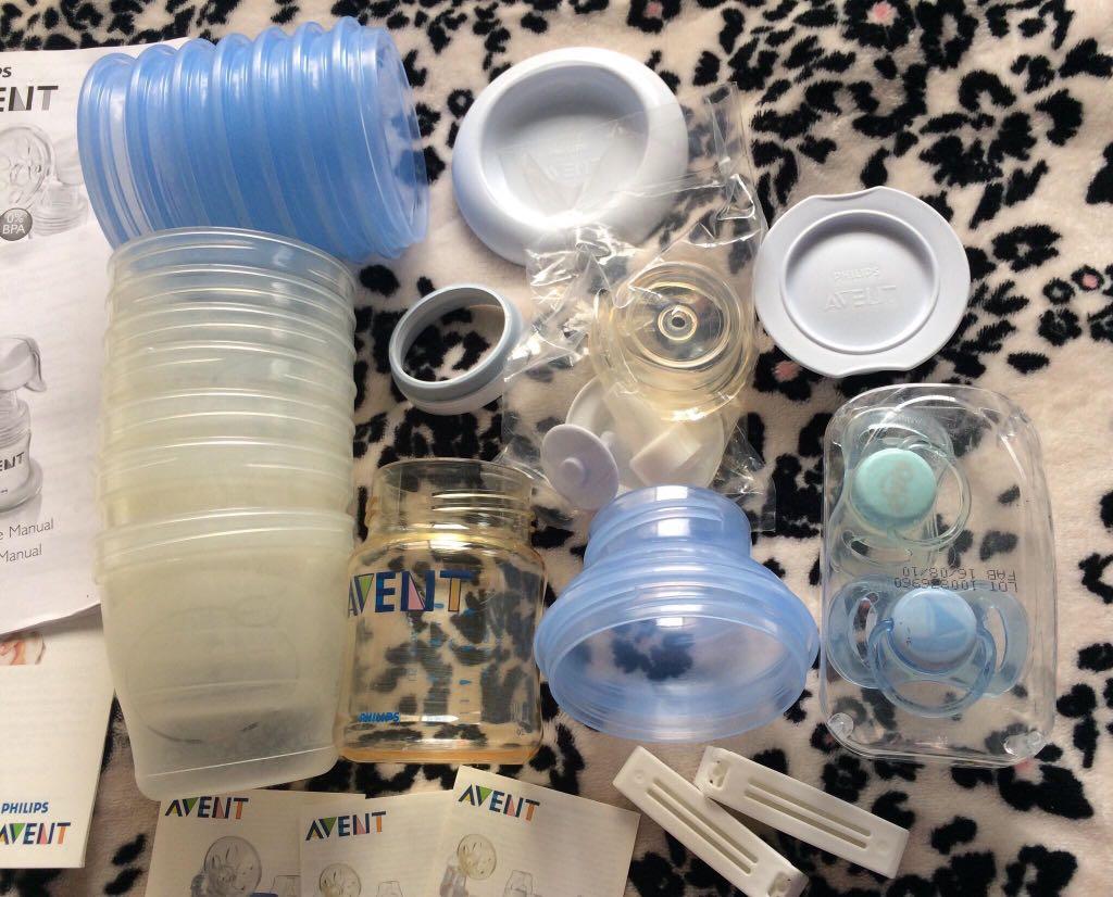 Avent (Category: Breastfeeding & Bottle Feeding) located in Laoag. Submitted by yanas.place.online (Listing ID 1014594825, Image 3). Description: These are new and prelove avent hand pump parts, bottles, and storage cups. I will give you FREE avent pacifiers too. This is already a great deal because avent products are expensive but giving you all these for only 850 pesos 🙂.
