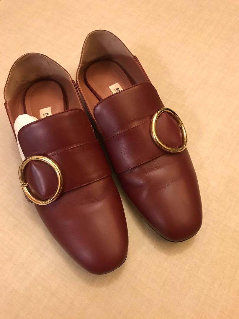Bally Lottie Loafers Burgundy Loafers Carousell