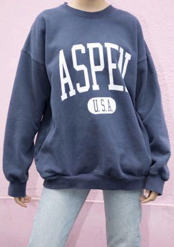 brandy melville blue hoodie