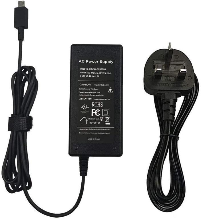 Bolweo 12v 2a 24w Charger Ac Adapter Power Supply For Asus