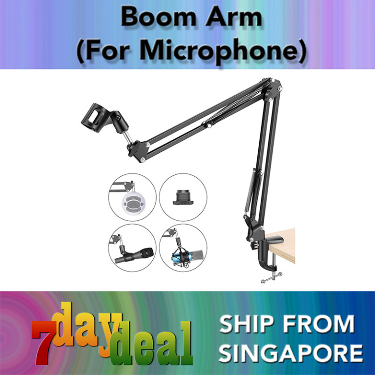 Holicraft Mba20 Microphone Boom Arm Stand For Rode Boya Saramonic Audio Technica Shure Microphone Like Rode Psa1 Photography Video Equipment On Carousell