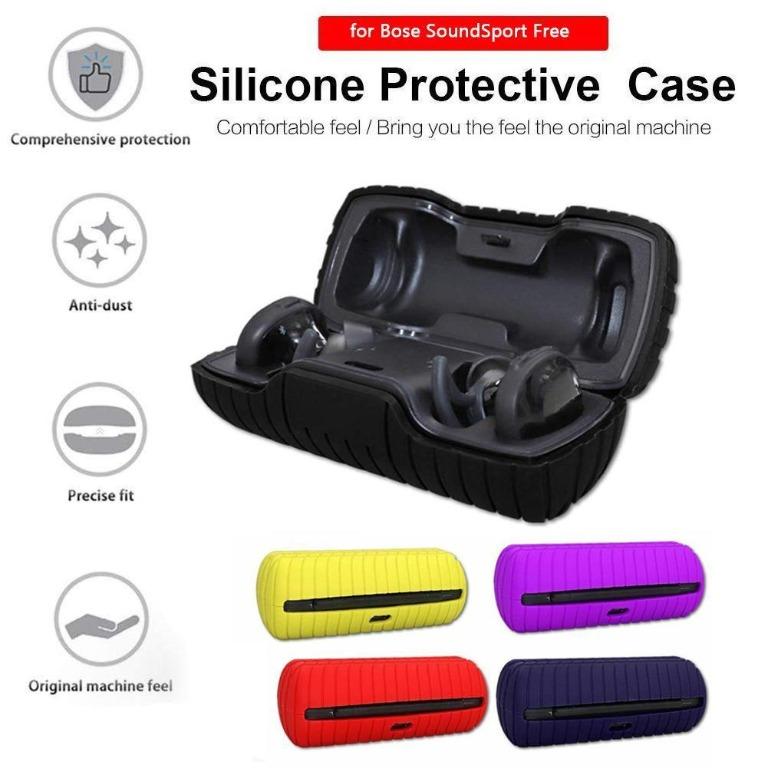 Bose SoundSport Free Case Silicone Protective Case Cover Sound Sport Bose SoundSport Free wireless headphones Case Cover Anti Scratch Shock Storage