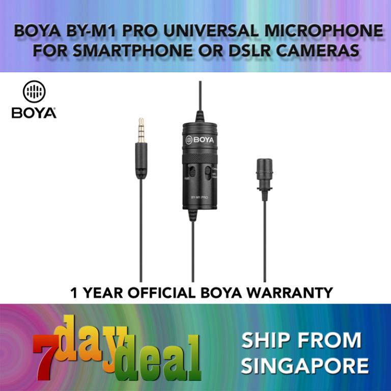 Boya By M1 Pro Universal Lavalier Microphone For Mobile Devices Smartphones Dslrs Camcorders Audio Recorders Photography Camera Accessories Others On Carousell