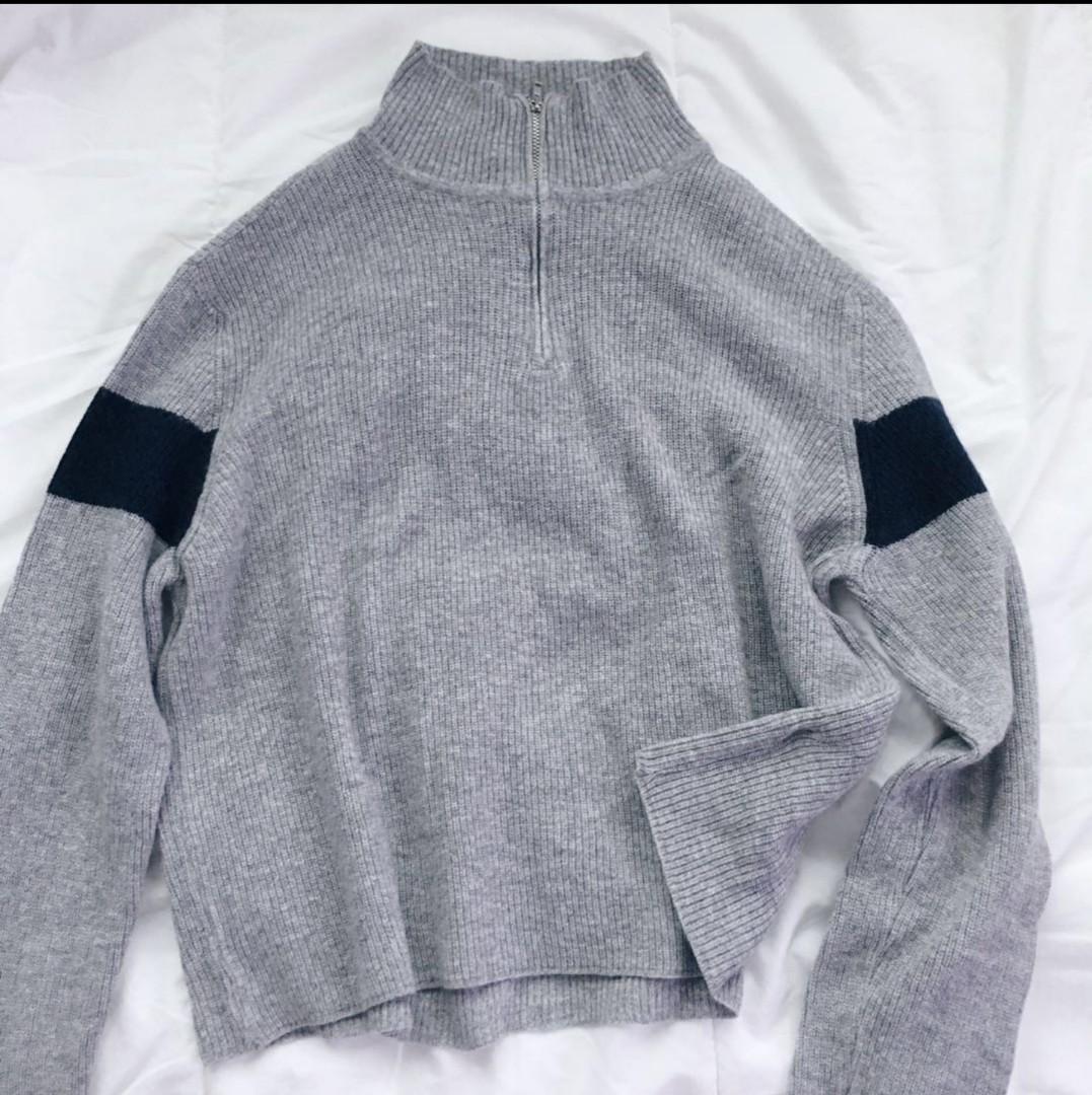 Brandy Melville Casey Quarter zip Sweater
