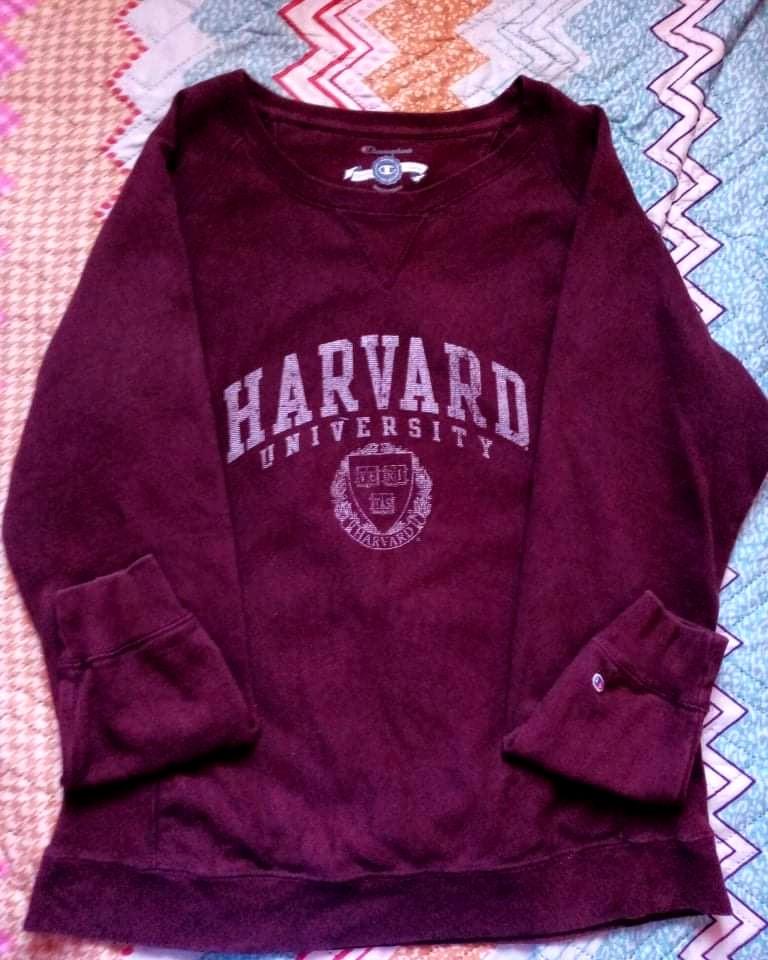 champion harvard crewneck