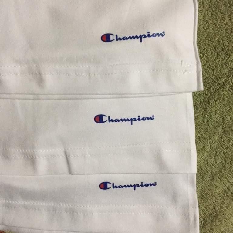 champion plain white t shirt