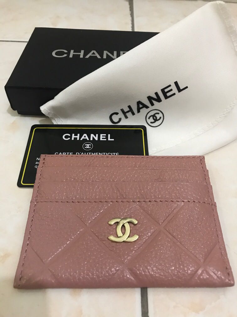 Chanel card holder womens discount