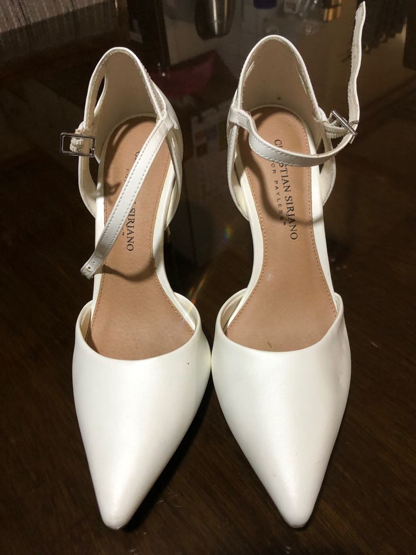 Christian siriano online white boots