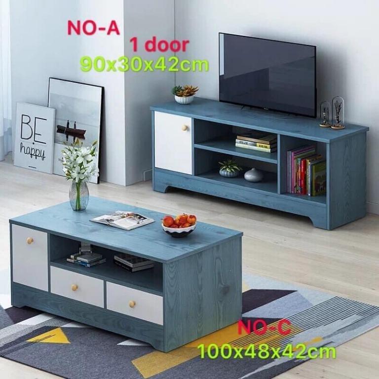 Combination Tv Stand And Coffee Table Set Home Furniture Furniture Fixtures Others On Carousell