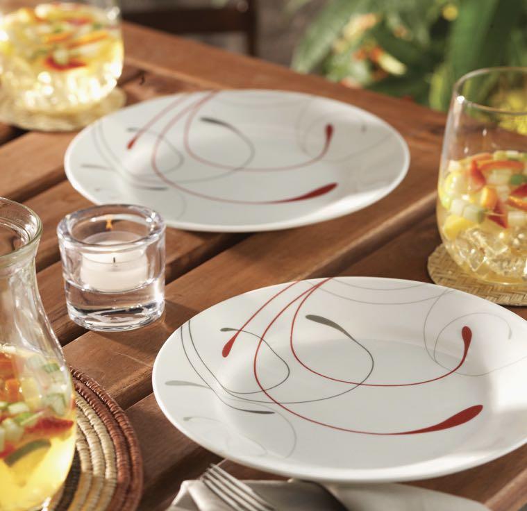 Corelle Livingware Splendor 16Piece Dinnerware Set, Furniture & Home Living, Kitchenware