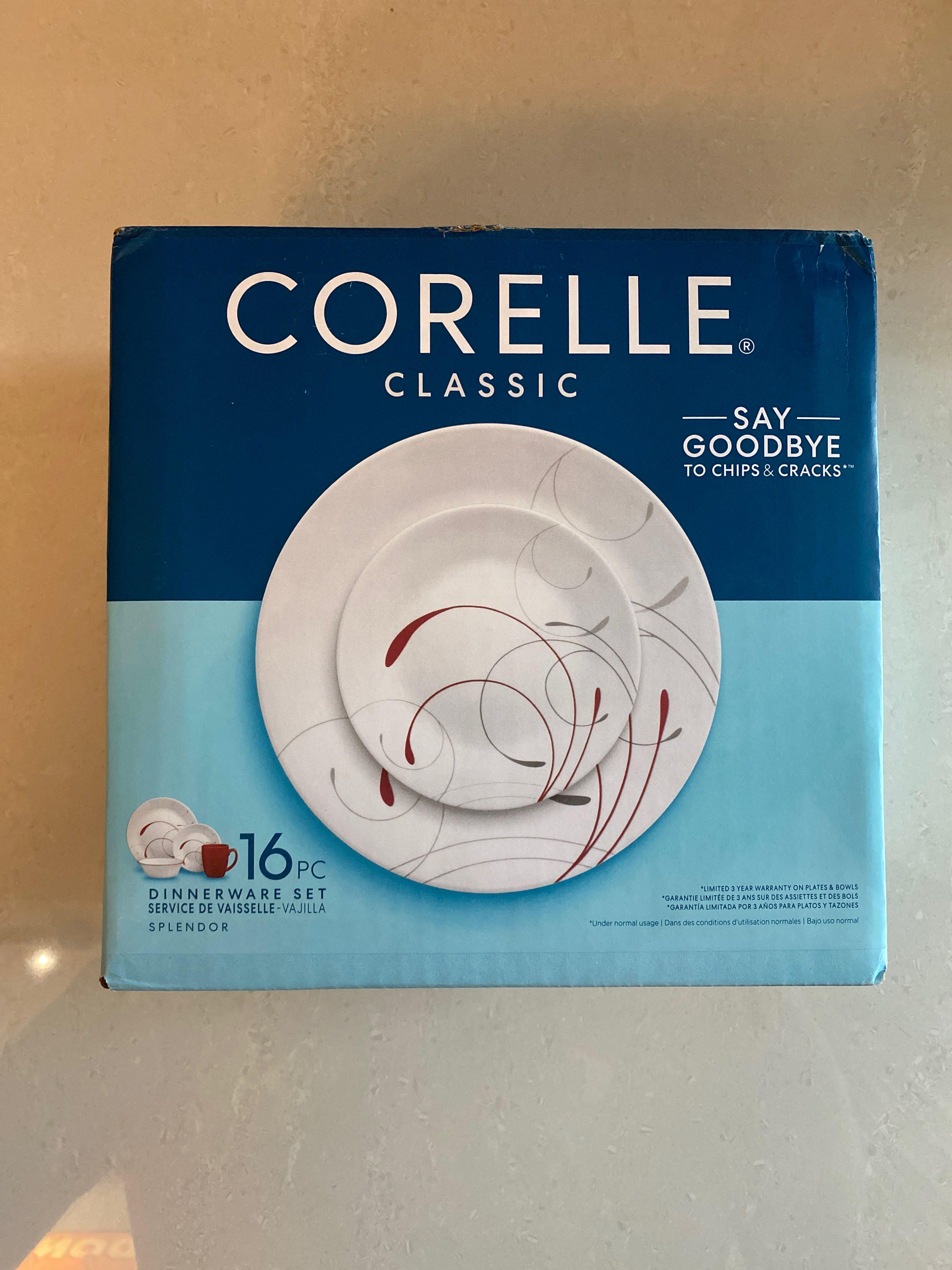 Corelle Livingware Splendor 16Piece Dinnerware Set, Furniture & Home Living, Kitchenware