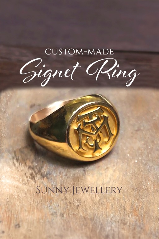 Custom signet ring cheap online