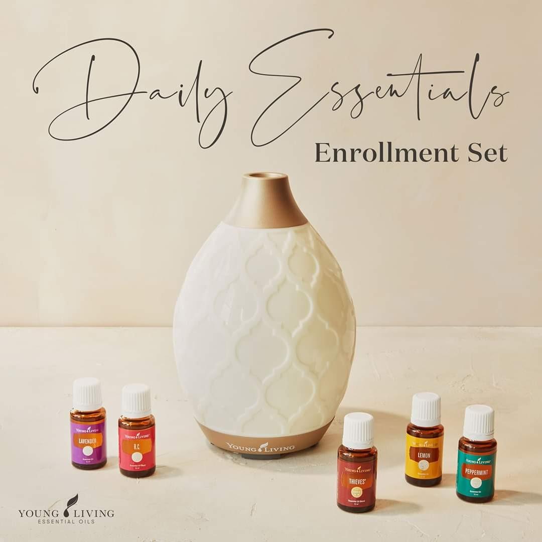 Daily essentials kit (Category: Medical Supplies & Tools) located in Bontoc. Submitted by essentially_yours (Listing ID 1014740306, Image 1). Description: Inclusions ▪️ Lifetime membership 🍃 Desert Mist Diffuser ▪️ 15mL Lemon ▪️ 15mL Lavender ▪️ 15mL Peppermint ▪️ 15mL Thieves ▪️ 15mL RC.