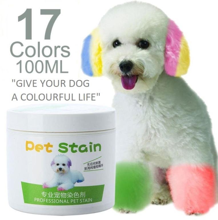 Dog Hair Dye Cream Harmless Semi permanent Hair Fur Coloring