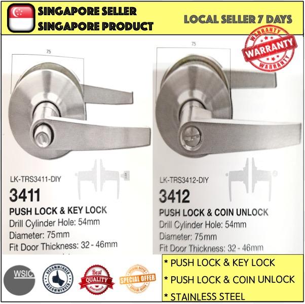 Door Locks Bedroom Door Lock Push Lock With Key Lock Coin